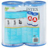 Картридж для очистки воды в бассейнах для фильтрующих насосов INTEX тип А 2шт 29002