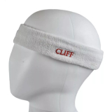 Повязка на голову CLIFF 80%ХБ 12% эластан 8% нейлон белый
