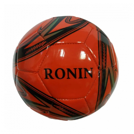 Мяч футбольный RONIN №4 GJ-53 32панели 2 слоя ПВХ красный с черными кругами