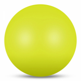 Мяч для художественной гимнастики 19см INDIGO IN329 400гр ПВХ лимонный металлик