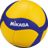 Мяч волйбольный сувенирный MIKASA V1.5W №1 синтетическая кож (ПВХ) диаметр 15см сине-желтый