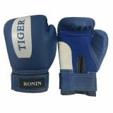 Перчатки бокс RONIN TIGER F124 полиуретан ПВВ синий