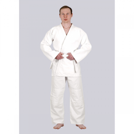 Кимоно для дзюдо TREK STANDARD Нужный спорт куртка 220-240г/м2 брюки 220г/м2 100%ХЛ белый