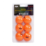 Мяч для настольного тенниса АК  B103-O оранжевый 6шт