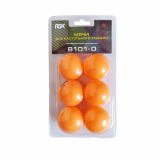Мяч для настольного тенниса АК  B101-O оранжевый 6шт