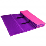 Коврик для йоги 180*60*1см BF-002 складной розовый/фиолетовый