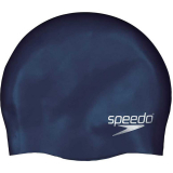 Шапочка для плавания силикон SPEEDO Plain Flat Silicone Cap 8-709910011 темно-синий