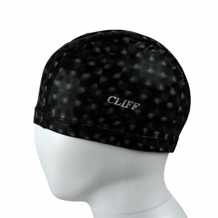 Шапочка для плавания полиуретан CLIFF CS530 3D  черный