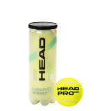 Мяч для большого тенниса HEAD Pro Comfort 577573 сукно натуральная резина желтый 3шт