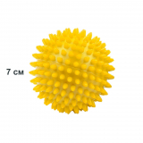 Мяч массажный 7см мягкий SPRINTER надувной желтый 07108