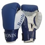 Перчатки бокс RONIN BATTLE F125 полиуретан на липучке синий