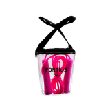 Скакалка 3м Fortius Neon 210401-3FY-B в сумке розовый