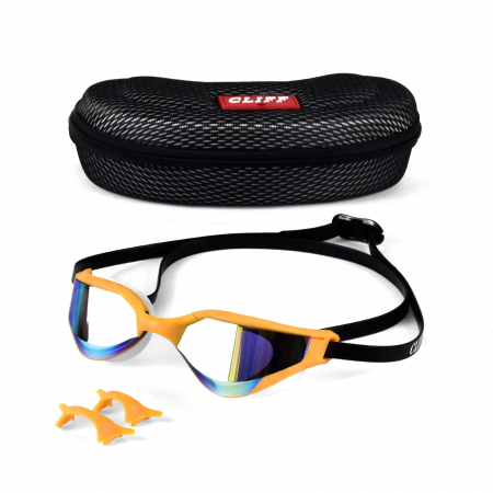 Очки для плавания взрослые CLIFF CS-031ММ оранжевый