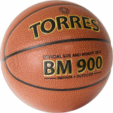 Мяч баскетбольный TORRES BM900 B32037 №7 синтетическая кожа нейлон темно-ораньжевый/черный