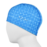 Шапочка для плавания полиуретан CLIFF CS530 3D голубой