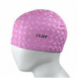 Шапочка для плавания полиуретан CLIFF CS530 3D  розовый