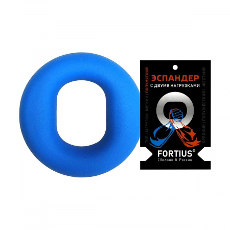 Эспандер кистевой Fortius H220701-10-20LB с двумя нагрузками голубой
