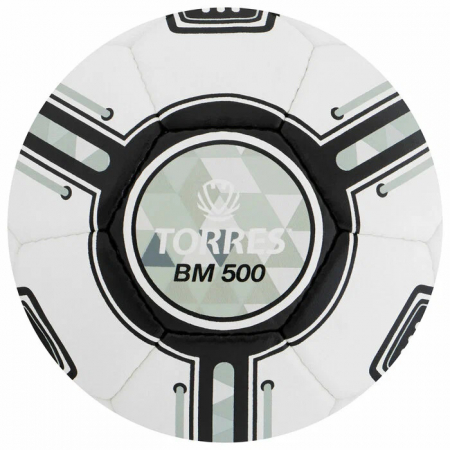 Мяч футбольный TORRES BM500 F323645 №5 32 панели PU ручная сшивка бело-черно-серый