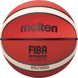 Мяч баскетбольный MOLTEN B7G2000 FIBA Appr Level ll №7 12панелей резина оранжево-бежево-черный